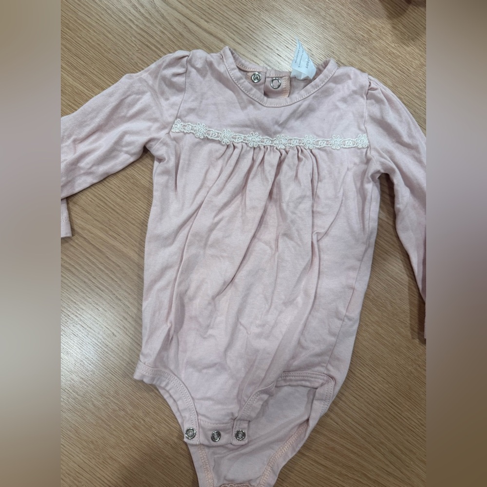 Pink Long Sleeve Kids One Piece